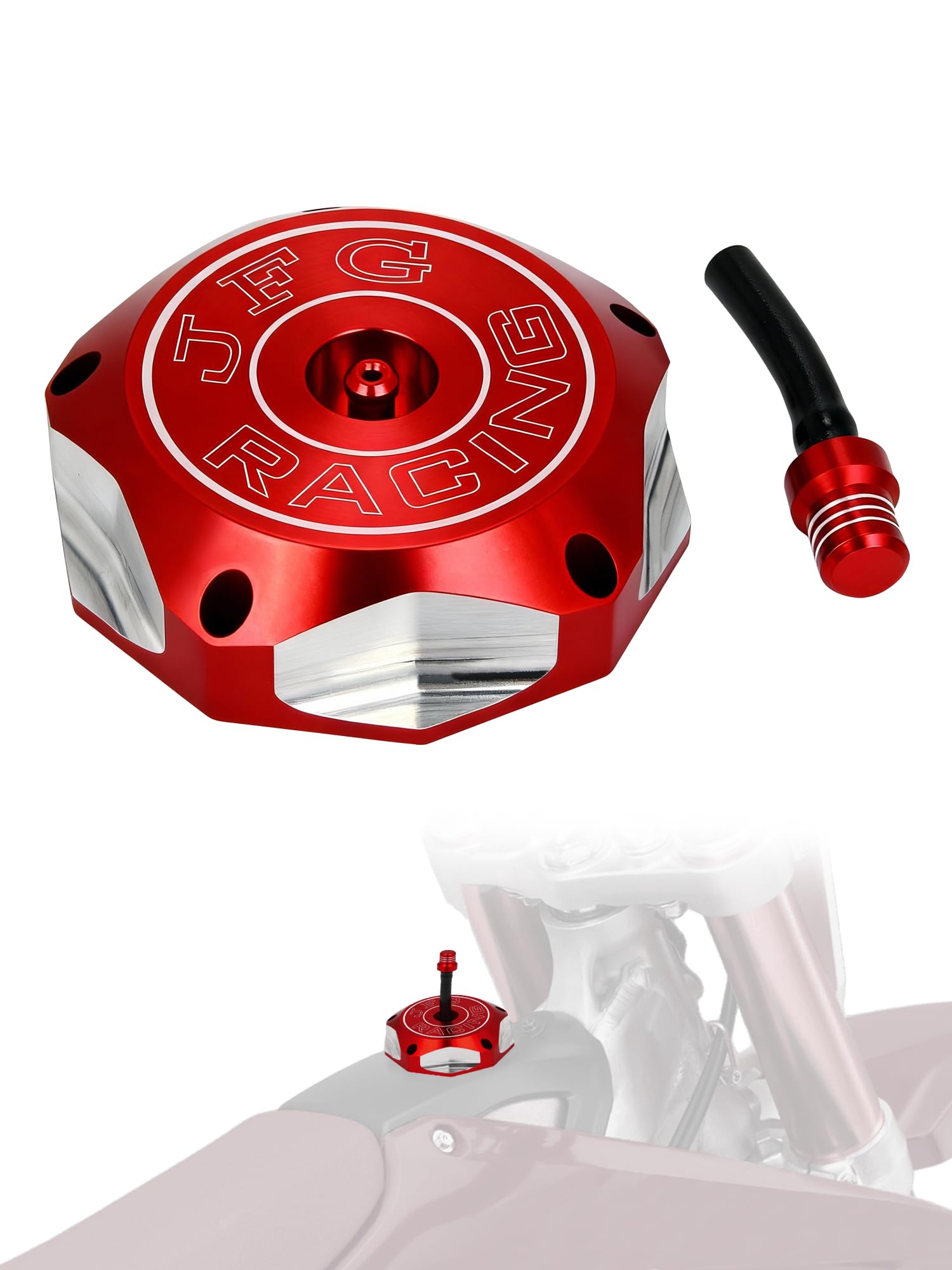 Amazon.com: JFG RACING Dirt Bike Gas Cap,CNC Fuel Tank Billet